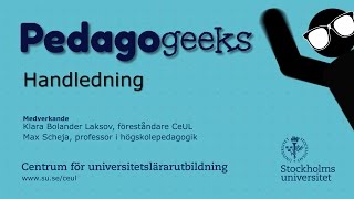 Pedagogeeks Handledning [upl. by Adnovay]