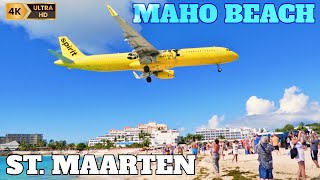 PRINCESS JULIANA INT AIRPORT SXM  SINT MAARTEN  PLANESPOTTING  2023  4K [upl. by Nordin]