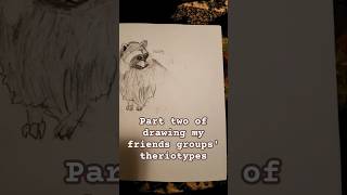 Part two MCbean therianthropy therian furry art drawing antizoo shorts [upl. by How]