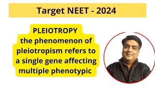 The phenomenon of pleiotropism refers to  PLEIOTROPY [upl. by Castra]