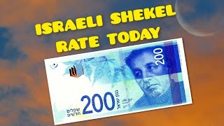 Israeli Shekel Exchange Rate Today 021024  Israel Currency Rate [upl. by Nytsrik]