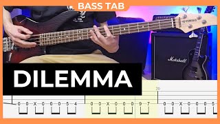 GREEN DAY  Dilemma  Bass Cover with Bass Tabs [upl. by Robinetta132]