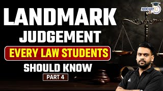 Landmark Judgement Every Law students should know Part 4  By Nishank Sir [upl. by Ballinger]