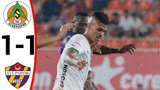 Alanyaspor vs Eyüpspor 11 Tüm Goller ve Genişletilmiş Özetler [upl. by Leiser]