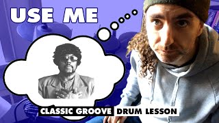 Classic Groove Drum Lesson  USE ME James Gadson Funky Drumming [upl. by Epoh]