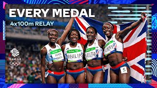 Daryll Neita Linford Christie amp MORE 🔥  Every 4x100m Medal Since Los Angeles 1984 🥇  Team GB [upl. by Nirehs]