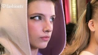 Models Backstage at Tsumori Chisato Fall 2012  Paris Fashion Week  FashionTV [upl. by Power]