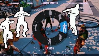 Stealth Reflex Flexing Rare Emotes scenario and Lavish and freestyle  Party Royale [upl. by Azil]