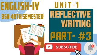 Example No2 of reflective writingUnit1Reflective WritingEnglishiv4rth semesterPart3 [upl. by Nixon]