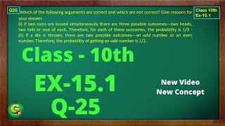 Ex 151 Q25 Class10  Probability  Exercise 151  Class10 Math  Class10 Ex 151 Q25  Green Board [upl. by Nerreg]