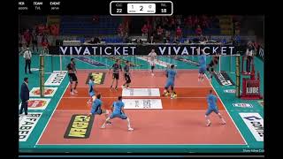 LUBE Civitanova Side Out VS Cisterna Serve 10 27 2024 5th [upl. by Alak]