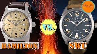 HAMILTON Khaki vs SWC Bunker  Field Watch Battlefield [upl. by Crofoot]