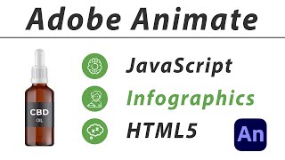 ADOBE ANIMATE CC 2024 TUTORIAL  INTERACTIVE HTML5 BANNER  JAVASCRIPT  BUTTONS  INFOGRAPHICS [upl. by Erot]