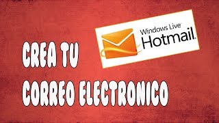 Como Crear un Correo Electonico [upl. by Ellehcir957]