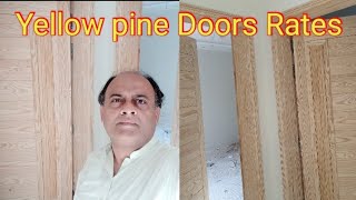 Yellow pine doors 🚪 Doors Cost [upl. by Anirhtak]