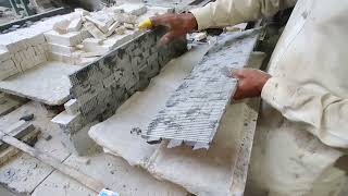 Marble Small pieces tiles making Amazing [upl. by Adnylam]