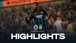 CLUB BRUGGE  CHARLEROI I HIGHLIGHTS I 2023  2024 [upl. by Lenrad]