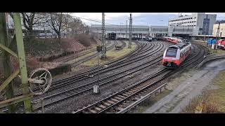 ÖBBCityjet in Doppeltraktion fährt ein nach Passau Hbf [upl. by Sosanna695]