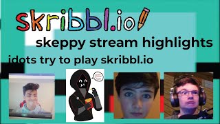 Skeppy BadBoyHalo Spifey and a6d Try To Play Skribblio [upl. by Gievlos]