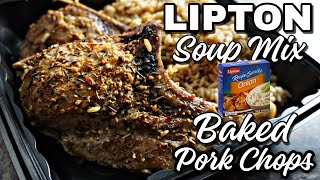 The Best Lipton Onion Baked Pork Chop and Rice EVER [upl. by Diarmid556]