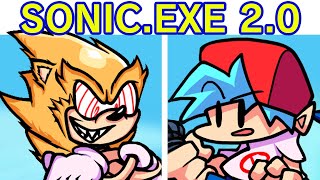 Friday Night Funkin VS SONICEXE 20 FULL WEEK  Cutscenes All SecretsEndings FNF Mod Majin [upl. by Eldreda]