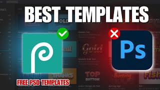 How to Download and Edit Templates in Photopea Free Psd Templates Best Online Tool [upl. by Selimah]