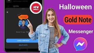 How to Get Halloween Gold Notes on Messenger Messages 2024 New Update [upl. by Elleinad]