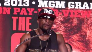 Floyd Mayweather Disrespects Oscar De La Hoya at LA Press Conference [upl. by Nesnar]