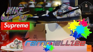 SUPREME RAMMELLZEE NIKE SB DUNK REVIEW [upl. by Hirza]