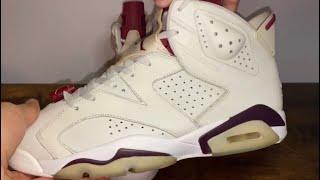 AIR JORDAN 6 RETRO MAROON 2015 Full Restoration [upl. by Martreb294]