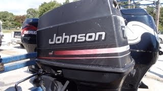 6M8B02F Used 1996 Johnson J70TLEDA 70HP 2Stroke Outboard Boat Motor 20quot Shaft [upl. by Erich]