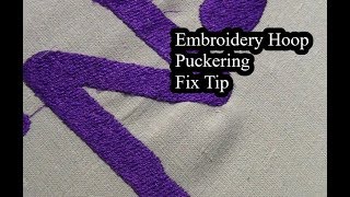 Embroidery Puckering Fix Part 1  Singer Futura XL 550 [upl. by Leahcim]