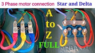 How to proper connection 3 phase motor ।। 3 phase motor connection ।। 2018 [upl. by Gibbeon533]