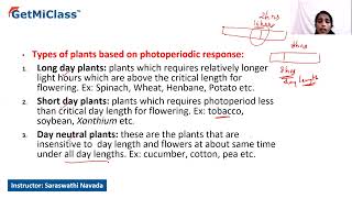 photoperiodism and vernalization [upl. by Murvyn]