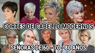 CORTES de CABELLO MODERNOS SEÑORAS DE 60 A 80 AÑOS CORTES PELO PARA MUJERES DE 60 70 Y 80 AÑOS [upl. by Prent]