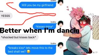 Better when I’m dancing my hero academia lyric prank izumina [upl. by Aiotal]