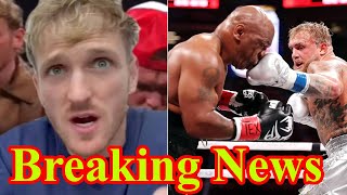 Logan Paul issues apology for stupid mistake he made after brother Jakes win over Mike Tyson [upl. by Ayot]