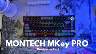 MONTECH Mkey PRO 75 Keyboard Test amp Review [upl. by Selina997]