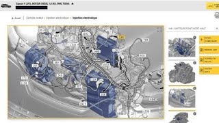 dialogys logiciel renault fiche technique voiture réparation diagnostic couple de serrage 15 dci [upl. by Graehme]