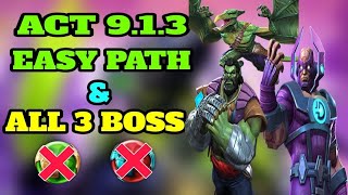 Mcoc Act 913 Easy Path amp all 3 boss [upl. by Milano10]