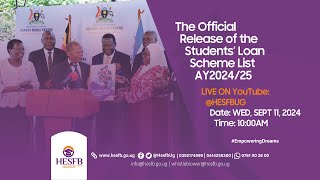 The Official Release of the Students’ Loan Scheme Beneficiaries List AY202425 [upl. by Cita478]