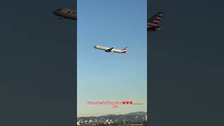 American Airlines losangelesairport lax laxplanespotting americanairlines flying high [upl. by Ahsart900]