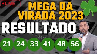 RESULTADO MEGA DA VIRADA 2023 5888 MILHÕES  AO VIVO [upl. by Attelrac]