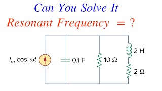 How to find Resonant Frequency  Circuit Analysis  Solved Problem [upl. by Accebar]