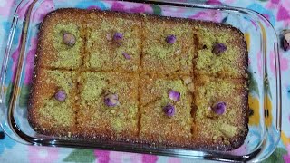 Try this Basbousa Arabic sweet trending sweet live jhayred [upl. by Pelagi]