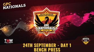 2022 GPC Australian Powerlifting Nationals  Day 1  Bench Press [upl. by Uzzial]