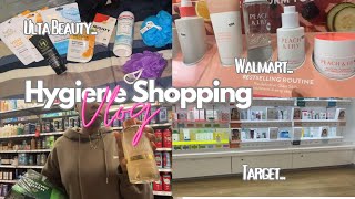 my simple HYGIENE SHOPPING VLOG  Went to Target Walmart Ulta [upl. by Ajnotal]