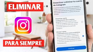 Como eliminar cuenta de Instagram [upl. by Ahseem]