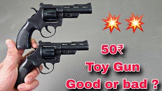 50₹ Revolver Toy Gun Unboxing And Review  Worth it [upl. by Ecurb]