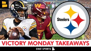 Steelers News Victory Monday Takeaways  How PIT Contained Jayden Daniels  Russ Changing The Game [upl. by Assiluj544]